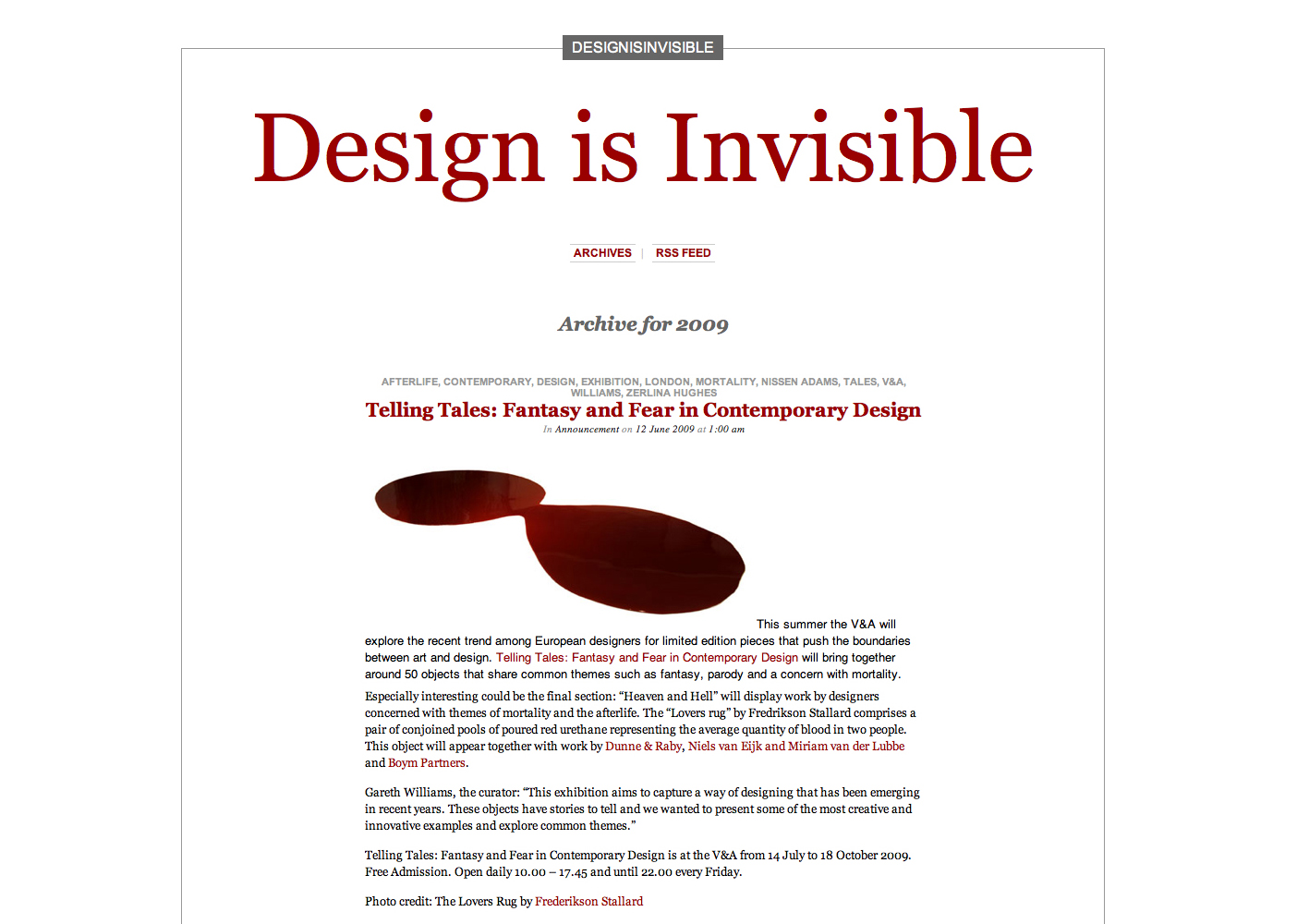 DESIGN IS INVISIBLE